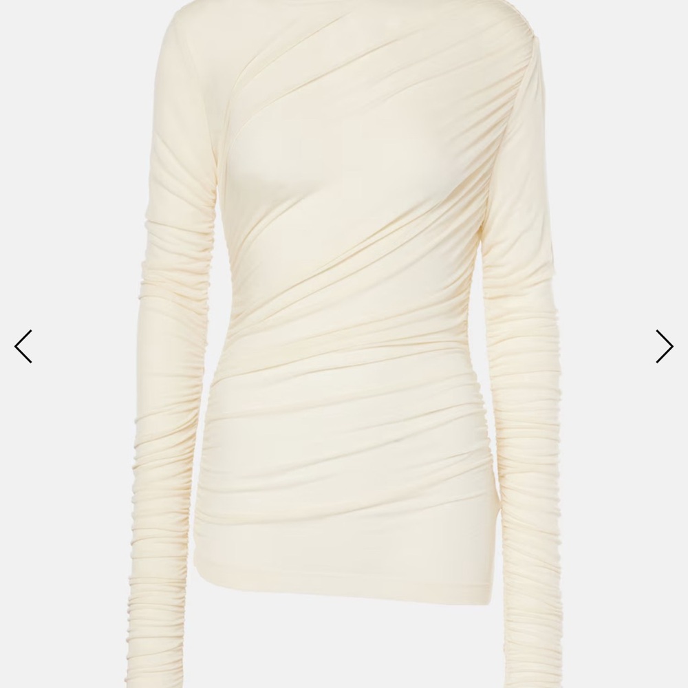 Agolde Tania ruched jersey top